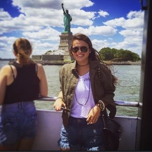 Army green bomber jacket